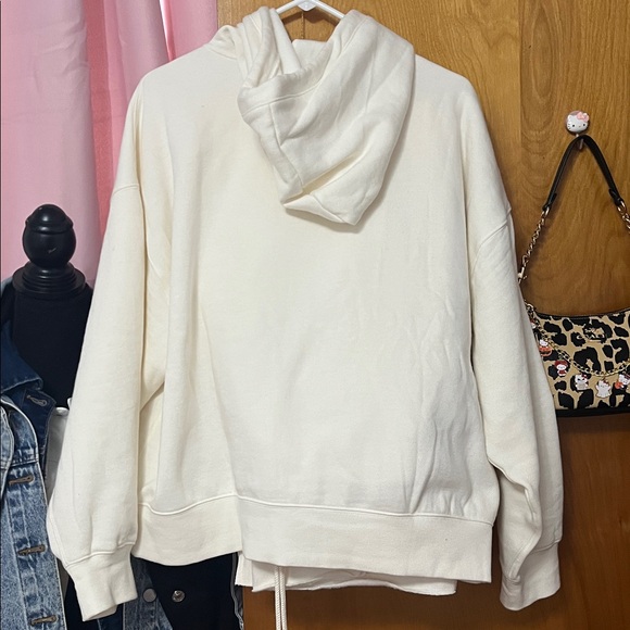 FINAL DROP! PINK Ivory Hoodie and Sweatpants Set, oversized - Picture 3 of 12